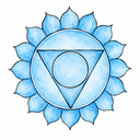 Throat Chakra lotus artwork